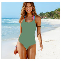 Sexy one piece color rope bikini