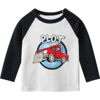 Children's long sleeve cartoon T-shirt