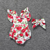 Girls Xuefang cotton jumpsuit + headdress