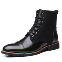 Pointed and velvet warm Martin boots