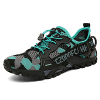 Mens Outdoor Flyknit Casual Hiking Shoes