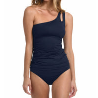 European And American Swimwear Bikini Women's Solid Color Shoulder