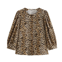Crew Neck Casual Loose Printed Shirt