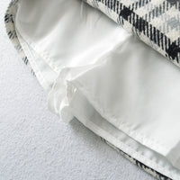 Plaid Bow-Knot Low-Waist Skirt For Women