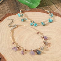Bohemian Multicolor Pebble Anklet For Women