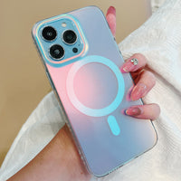 Laser Gradient Colorful Aurora Frosted Soft Shell