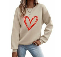 Women's Printed Pullover Long Sleeve Round Neck Sweater