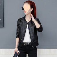 Autumn And Winter New Korean Version Loose Baseball Jacket Leather Cardigan