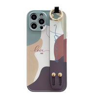 Moran Green Retractable Wristband Phone Case