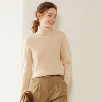 Knitted Cashmere Casual All-matching Fashion Pullover Bottoming Sweater