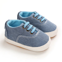 Fashionable And Cute 0-1 Year Old Baby Rubber-soled Canvas Toddler Shoes