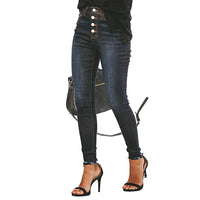 Ripped washed sexy denim pants