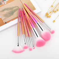 Water drop pattern makeup brush set