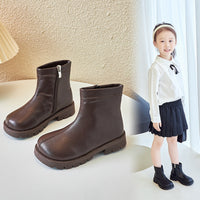 Fashionable All-match Soft-soled Leather Boots