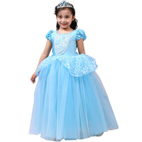 Princess Dress Blue Mesh Skirt