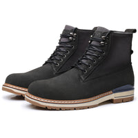 Leather Martin Boots Men's Shoes Ark Bird Top Layer Cowhide High Top