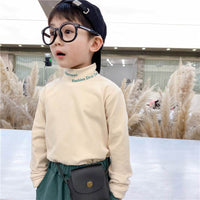 Children's half high neck bottoming shirt