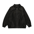 Leather Coat Men's Loose Lapels Vintage