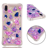 Transparent glitter quicksand TPU soft shell