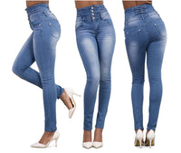 High waist fashion stretch denim pants