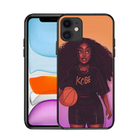Compatible with Apple, Suitable for iPhoneX black girl phone case