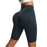Women's Cross Waist Peach Hip Shorts