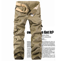 Cotton washed multi-pocket overalls long pants