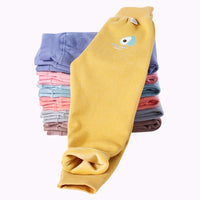 Children's solid color plus velvet leggings