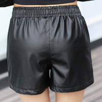 Casual all-match thin a-line plus size wide-leg shorts