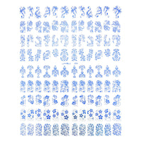 108 hot gold and silver stickers nail 3D stickers