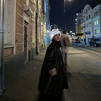 Reflective knitted wool hat