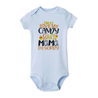Baby triangle creeper short sleeve