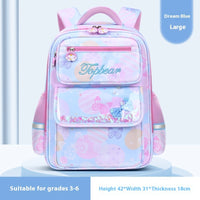 Cute Cartoon Large Capacity Spine Protection Children's Load Reducing Schoolbags