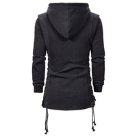 Men's Goth Hooded Sweater Jacket