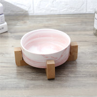 Marble cat rice bowl