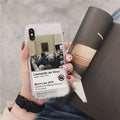 Transparent shatter-resistant mobile phone case
