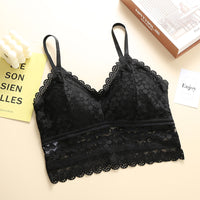 Women's Lace French Push Up Breathable Hollow Bra
