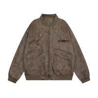 American Retro Workwear Baseball Uniform Jacket Men