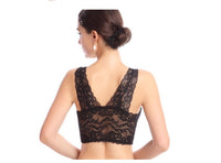 Lace zero-binding seamless underwear Women's vest-type micro-gathered no steel ring sports bra wholesale