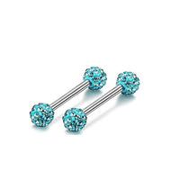 Stainless Steel Studded Tongue Nail Breast