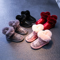 Short boots girl snow boots
