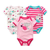 Baby's triangle Romper Summer Short Sleeve Top