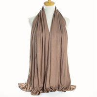 Monochrome mercerized cotton jersey scarf