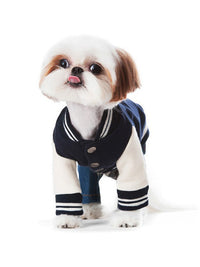 Pet Dog Cat Sweater Printed Baseball Uniform
