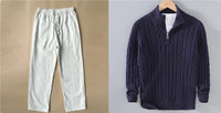 Sweater Loose Zip Pullover Knitting Sweater Coat Men