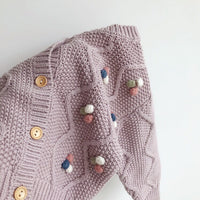 Trendy Round Neck Purple Sweater
