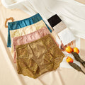 Lace Hollow Seamless Underwear Women's Antibacterial Breathable Cotton Crotch High Waist Hip Lift Briefs