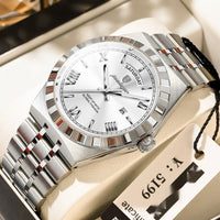 Trendy Men's Night Light Waterproof Watch