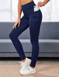 Women's High Waist Pure Color Leggings