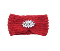 European And American Diamond Knitted Headband Ear Protector